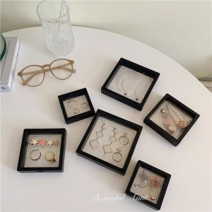 🇸🇬SG READY STOCK Jewellery Accessories Box Organiser Transparent Film Suspension Packing Watch Earring Figuring Storage Display