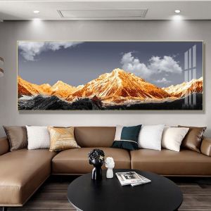 Elegant Landscape Canvas Art Decor frame aesthetics Wall decor Bedroom Mural Horizontal Hanging Painting with Al alloy frame
