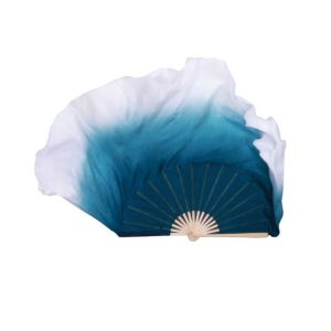 Kualitas Bagus Kipas Cina Untuk Belly Dance Kipas Tangan Bambu Sutra Cina Panjang Bahan Silk