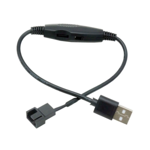 USB to 4Pin PWM 5V to 12V USB Fan Power Adapters Connectors Converters Cable with Switches Fan Splitters Cable