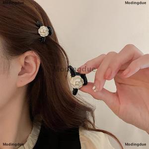 [COD] Modingdue Lovely Flower Vintage Small Hair Claws For Women Girls Retro Dripping Oil Camellia Hairpin Hair Accessories Headwear Ornament