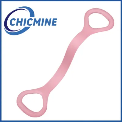 Chicmine Anti-slip Resistance Band Men Women Resistance Bands Silicone Figure 8 Resistance Band – Anti-slip Elastic Strap for Men Women Shoulder Arm Strength Training Stretch Exercise Fitness for Home