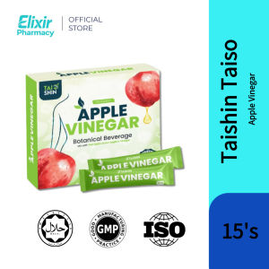 [HOT SELL] Taishin Taiso 有机瘦身醋 Cuka Epal Organik 🍎100%有机浓缩红地厘苹果瘦身醋 Apple Vinegar (15 Sachets)