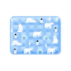 ER52858 Collapsible Dog Cooling Gel Bed Rectangle Cartoon Pattern Cat Pad Mattress Pet Accessories Cat Summer Sleeping Mat Dog Cooling Mat For Dogs Cats