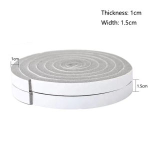 Cửa sổ xốp 2m viền nẹp Cửa Cách âm chống gió gioăng chịu thời tiết cửa Băng dính tự dính chống bụi viền nẹp màu xám/đen