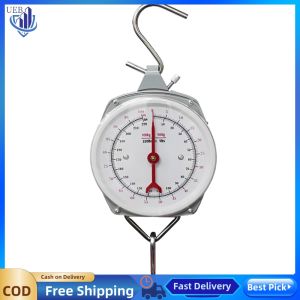 [Ueb Wholesale Center] Fish Scales Mechanical Pointer Hook Scale 100kg for Kitchen Farms