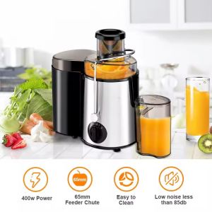 Local Warranty -Special Offer KONKA Stainless Steel Juice Extractor 850W Heavy Duty Blender Mixer Juicer High Power Blender Machine Cold Press Slow Speed Juicer Centrifugal Juicer Fruit Juicer Blender Easy to Clean with Pulp Measuring Cup