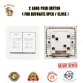 DOOR EXIT 2 GANG PUSH BUTTON / SWITCH  FOR AUTOGATE OPEN / CLOSE. 
