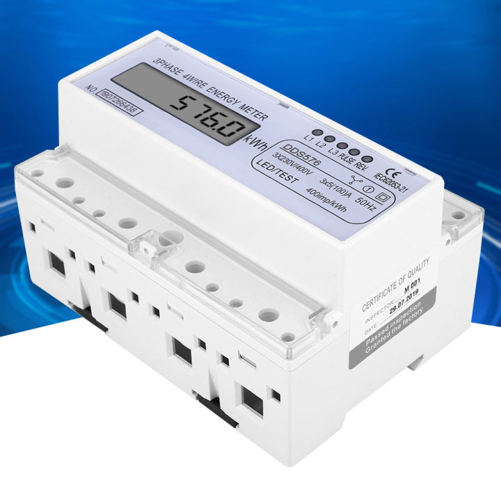 Power Meter Watt Meter Rail Type Mounting for Electricity Industry | Lazada