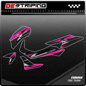 Sticker Striping Transparan UV NMAX 155 NEW Variasi List Simpel NMAX 2020 2021 2022 2023 TA1000