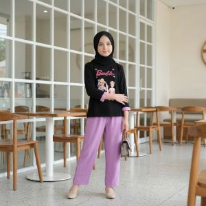 HARGA OBRAL BAJU SETELAN BARBIE 2 BAHAN CRINKLE S M L XL