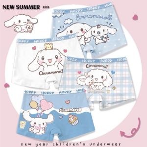 Kuromi My Melody Sanrio Anime Kawaii Underwear Panties Boxer Cute Cartoon Corners Antibacterial Clothes for Kids