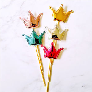 🌟 5pcs/set Shine Cake Decoration Stick Mix Color Birthday Cake Cup Cake Party Decoration