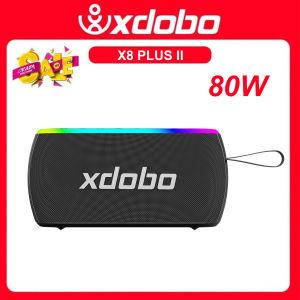 Loa bluetooth 5.3 Xdobo X8 Plus II Công suất 80W Chống nước IPX6 Loa di động siêu trầm hỗ trợ đèn led RGB Nghe nhạc qua Thẻ nhớ TF/USB/AUX kết nối 2 loa TWS - Chính hãng bảo hành 12 tháng