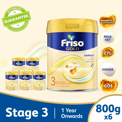 [Bundle of 6] Friso Gold Stage 3 Growing-up Formula - From 1-3 years (800g)