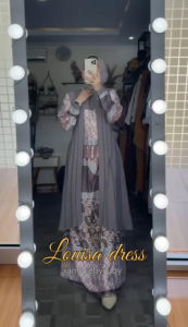 GAMIS LOUISA KONDANGAN PESTA BATIK KEKINIAN TERBARU AMORE BY RUBY