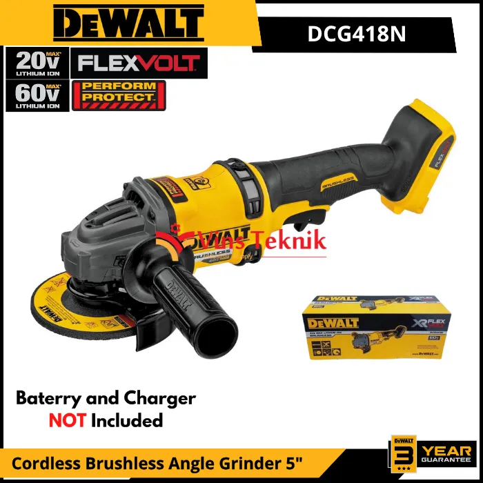 Mesin Gerinda Baterai Grinder Dewalt 18v Dewalt Brushless Angle