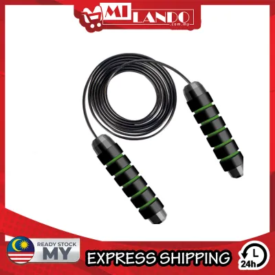 MILANDO Sport Jump Rope Skipping Rope Bearing 2.8 meter Skip Rope Memory Foam Handle home Fitness tali skipping dewasa 跳绳