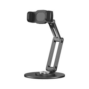Aluminum Desktop Phone Mount Foldable Rotating Stand For Streaming Gaming Tablets 4.5-7Inch Mobile Devices