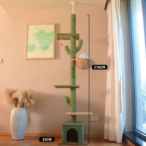 Tongtianzhu Cactus Cat Climbing Frame Household Cat-Related Cat Nest Cat Tree Integrated Cat Villa Cat Scratch Board