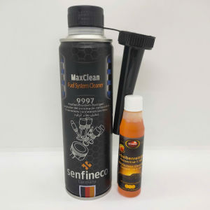 TẨY RỬA HỆ THỐNG NHIÊN LIỆU MAXCLEAN - SENFINECO 9997 300ml VÀ CHAI NƯỚC GẠT KÍNH AUTOSOL 5535 32ml (MaxClean Fuel System Sleaner 9997 300ml and Windscreen Cleaning 32ml)