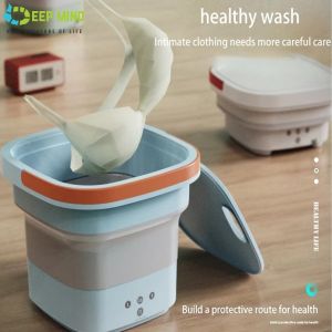 DM Mini folding washing machine 4.5KG washing weight mesin basuh 2022 hot sale portable sanitary children washing machine household dormitory automatic washing machine aseptic washing underwear without noise and high power