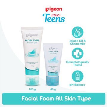 Pigeon Facial Foam 100gr | 40gr | Sabun Muka  Pembersih Wajah