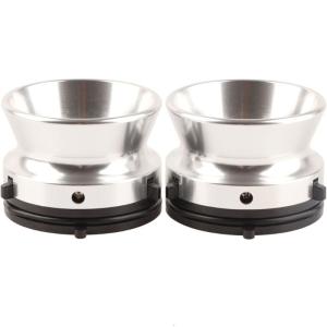 2Pieces NAB Reel Adapters Polished Aluminum Tape Deck Loaders With Locking Mechanism for Studio