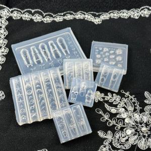 Hmeme แม่พิมพ์ซิลิโคนตกแต่งเล็บรูปโบว์แสนสนุกแบบสร้างสรรค์แม่พิมพ์ตกแต่งเล็บทำมือแม่พิมพ์ศิลปะการ์ตูนอุปกรณ์เสริมสำหรับทำมือ