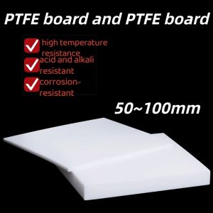 Teflon board length 50/100mm thickness 0.3~30mm PTFE board PTFE board PTFE block plastic king PTFE board rod