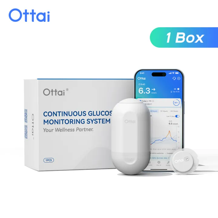 Ottai Continuous Glucose Monitoring Full Set Blood Glucose Monitor CGM ...
