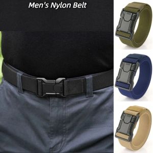 GOXBERK Khóa hợp kim Thắt lưng nylon nam Đàn hồi Có thể điều chỉnh Thắt lưng Thường ngày Tất cả các loại Thắt lưng vải Nam/Nam giới