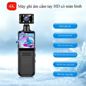 Camera cầm tay Pocket mini -Máy Quay Mini 4K WiFi Cầm Tay Quay Phim 4K - Chống Rung - Cầm Tay - Chuyên Nghiệp máy ảnh mini đa dạng chức năng nhỏ gọn