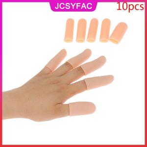 JCSYFAC 10 cái bộ Silicone gel ống tay Băng ngón tay bảo vệ Pain Relief ngón tay cái cap