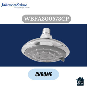 Johnson Suisse Acc Wave Fixed Showerhead CW 2 Functions WBFA300573CP