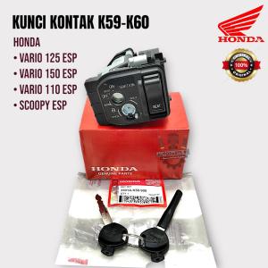 Kunci Kontak Honda Vario 125 150 LED Vario 110 ESP Scoopy ESP Original Kunci Kontak K59 Key Set K59