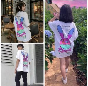 Áo Thun Nam Nữ Form Rộng In Hình THỎ 7 MÀU độc đẹp Vải Dày Mịn Thiết Kế Thời Trang Đường May Sắc Sảo