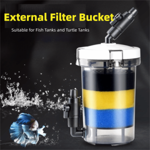NOBLELUX Without Pump Aquarium Pre-filter Mini Size Easy Installation Filter Barrel High Quality With Filter Cotton Mini Fish Tank Filter Fish Tank Maintenance