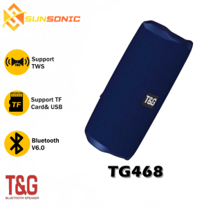 T&G TG468 TWS Portable Handle Bluetooth V6.0 Speaker IPX4 Waterproof 10W Extra Bass w/ TF Card USB & FM Radio Function