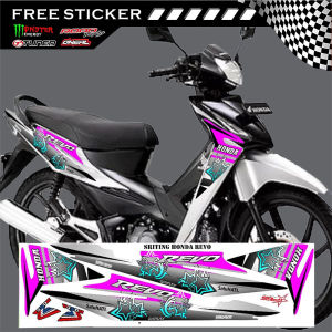 STIKER STRIPING MOTOR  HONDA REVO VARIASI FULL SET SVRO - 03 TERMURAH DAN TERLARIS