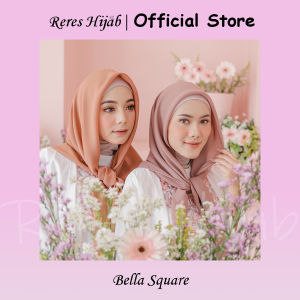 BELLA SQUARE HIJAB SEGIEMPAT - Kerudung Segi Empat Bella Square ( Full Warna BISA COD ) - Caramel