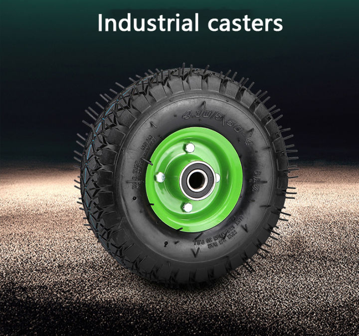26cm 350-4 Inflatable Wheel Rubber Wheel Silent Caster Heavy Industrial ...