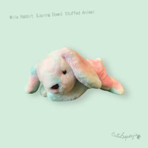 ตุ๊กตากระต่ายมิร่า (ท่าหมอบ) Mila Rabbit (Laying Down) Stuffed Animal
