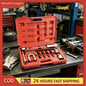 Complete Set of Fuel Injector Removal Tools Slide Hammer Puller Oil Nozzle Extractor Tool Car Disassembly Maintenance Kit