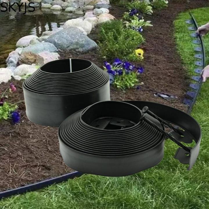 SKYJS Heavy Duty Garden Barrier 10M Easy Install Landscape Edging Kit ...