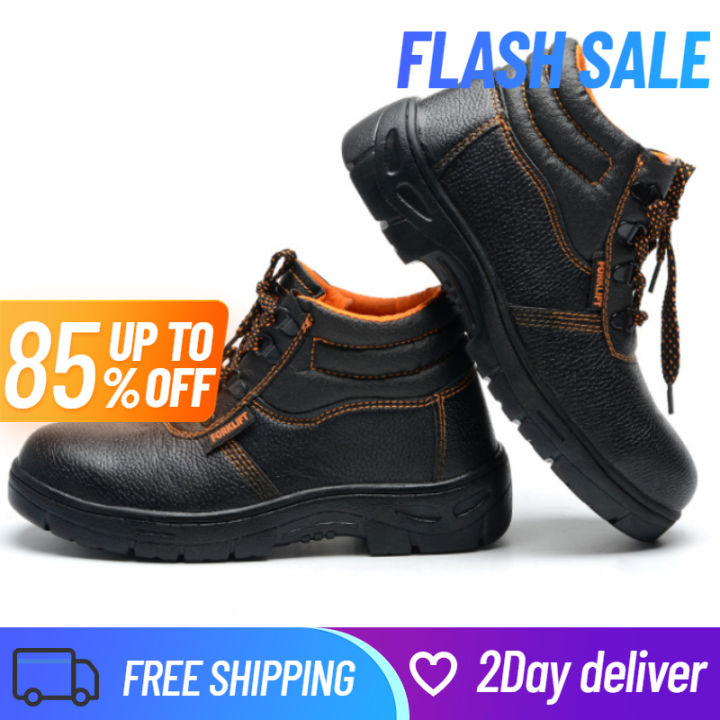 Forklift Safety Shoes High Cut Sewed And Vulcanized | Lazada PH