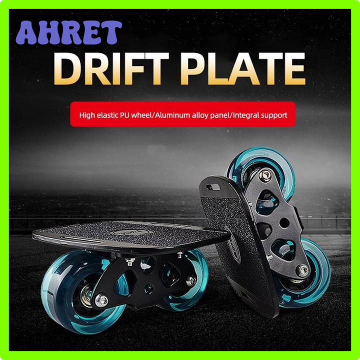 AHRET 1 Pair Skateboard Aluminum Alloy Mini Drift Roller Road Drift
