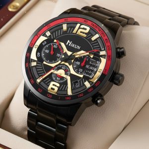 Jam Tangan Kasual Pria Dial Tipis Simpel Minimalis Asli Waterproof Quartz Premium Original Stainless Steel Anti Karat Kaca Teba Anti Pecah New Model Import Terbaru Formal Bisnis Kalender Date Berfungsi Luminious Bercahaya Aksesoris Arloji Men Watches -J99