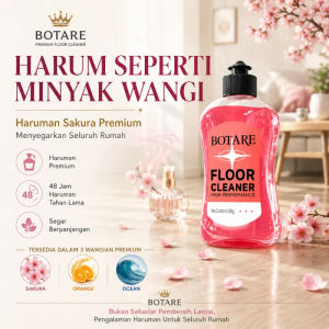 【1500ML】Botare Antibacterial Floor Cleaner Liquid | Removes Odors | Fast Drying Non-Sticky | 48-Hour Long-Lasting Fragrance