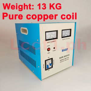 SHGF SVR 5000VA AVR / 5000W / Servo Motor type / Automatic Voltage Regulator
